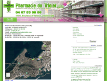 Tablet Screenshot of pharmaciedutriolet.com